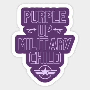 Purple Up Military Child, Month Of The Military Child Sticker